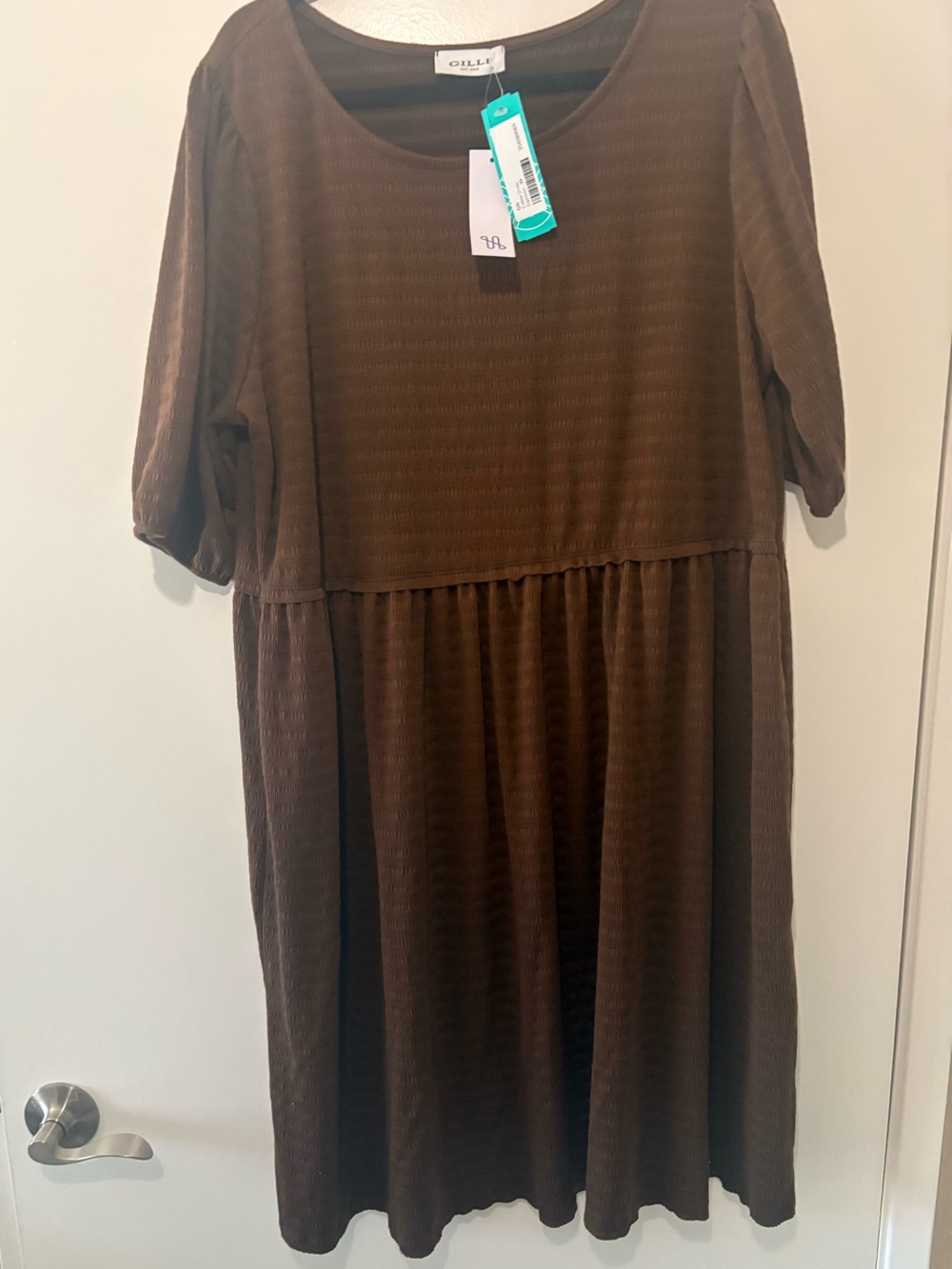 Gilli Brown Short Sleeve Casual Girls' Dress
